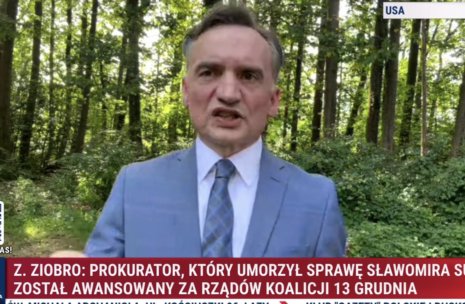 Z nerwów aż cały chodził! Ziobro poszedł do lasu i zaczął grozić Tuskowi. „Zawiadamiam o…”