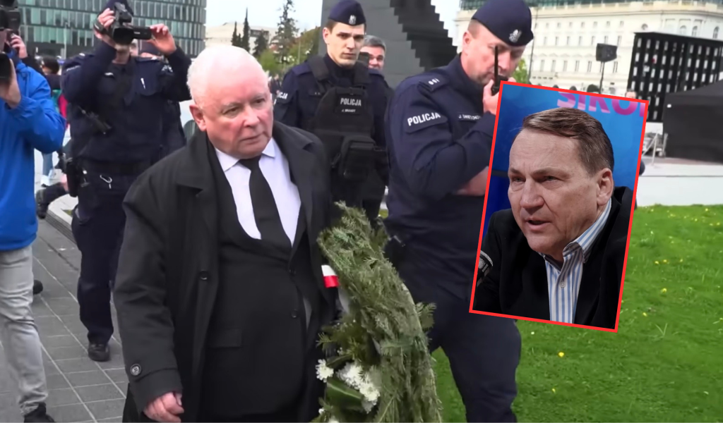 Sikorski miesięcznica smoleńska Kaczyński