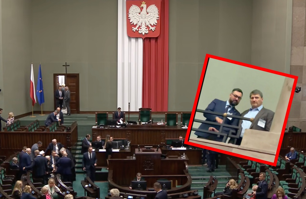 Przyszli do Sejmu, a tam niespodziewany gość! Poseł PiS od razu zaczął nagrywać. „A co się robi?”