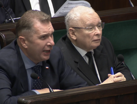 Kaczyński Czarnek w Sejmie 