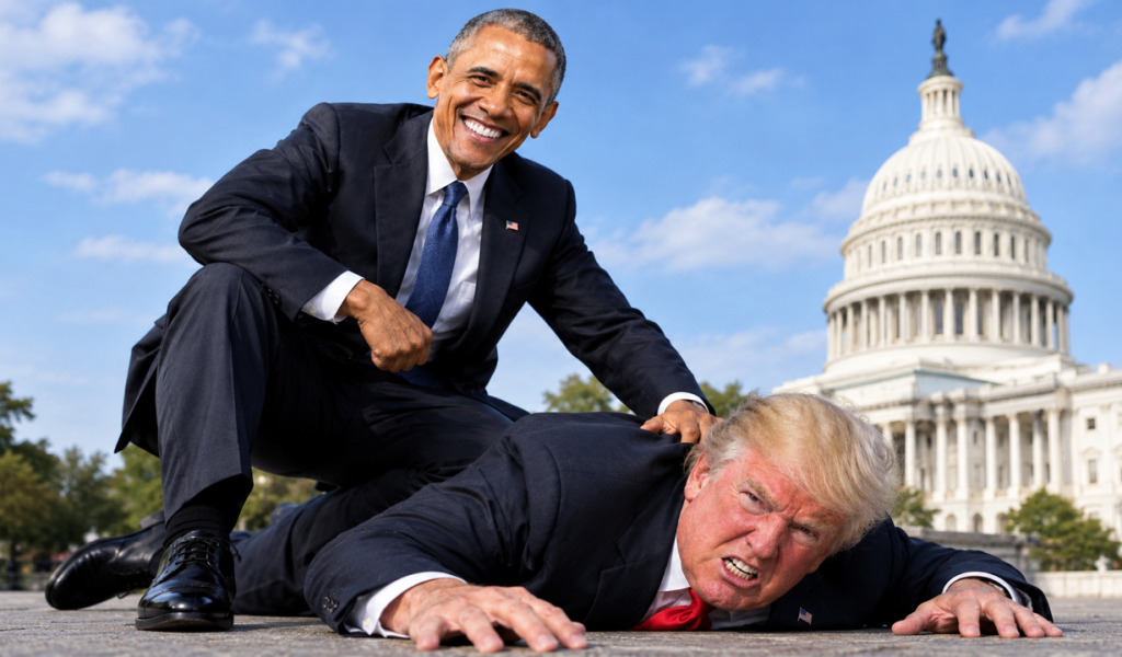 Obama kpił z Trumpa, publiczność turlała się ze śmiechu. 