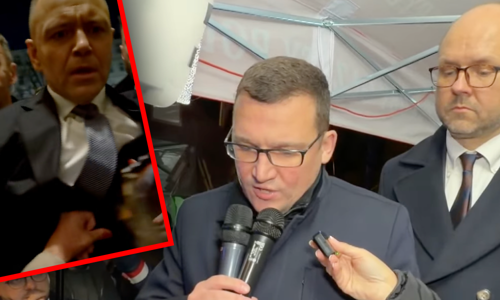 Karol Nawrocki i awantura pod TK