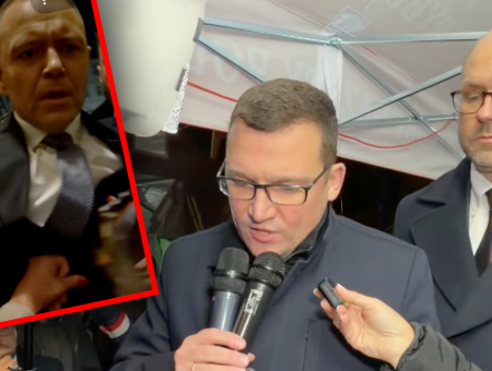 Karol Nawrocki i awantura pod TK 